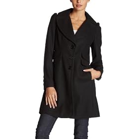 Jessica Simpson Women's Single Breasted Walker Coat