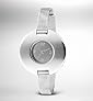 Circular Face Mesh Strap Watch