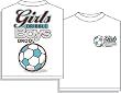 Girls Dribble Fitted Women's Soccer T-Shirt