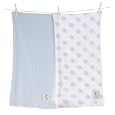 Little Giraffe Muslin Swaddle Blanket Set - New Dot / Solid, 44