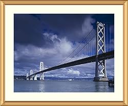 Bay Bridge Tableau, San Francisco Photograph - Beautiful approx. 25"x29" Framed & Matted Photographic Print by Carol M. Highsmith