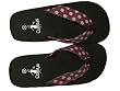 Corkey's Red Pink Dot Sandles for Women