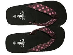 Corkey's Red Pink Dot Sandles for Women