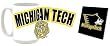 Michigan Tech Mug & Coaster Gift Box Combo Michigan Tech Beverage Drinkware