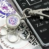 NHK大河ドラマ「天地人」に登場！ 戦国武将　家紋ロータリーキーホルダー 伊達政宗　仙台笹 5P13Apr09
