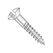 #4 x 1/2" Wood Screws/Slotted/Oval Head/Steel/Zinc (Carton: 10,000 pcs)