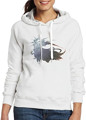 Final Fantasy 15 Womens Cotton Hooded Sweatshirt White