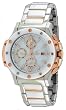 Oniss #ON612-LRG Women's Bold Collection Stainless Steel White Ceramic Combo Multi function Watch