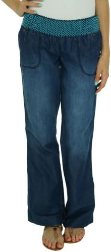 Rewash Junior's Smocked Waistband Pant Indigo Vintage S