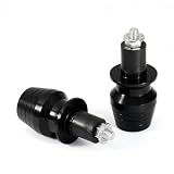 7 8  Universal Fits Motorcycle Handlebar Grips Open Bar End Plug Black by phgiveu
