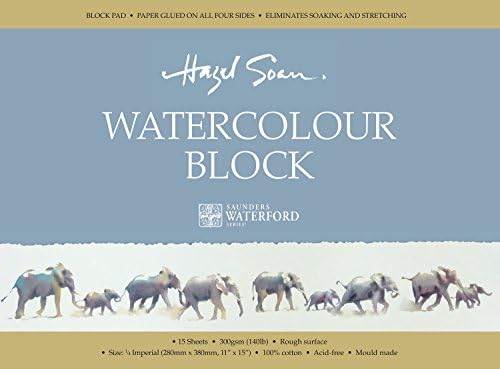 Hazel Soan Watercolour Block 1/8 Imperial (19x28cm/6.5x7.5")