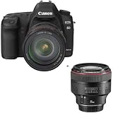 Canon EOS-5D Mark II Digital SLR Camera with EF 24-105L Image Stabilized Lens & Canon EF 85mm f/1.2L II USM AutoFocus Lens - USA Warranty