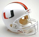 Miami Hurricanes UM NCAA Riddell Deluxe Replica Helmet