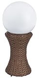 EGLO Solar-LED Leuchte Rattan/Weiß Tailliert