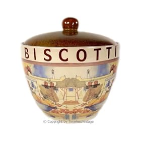 Italian Tuscan Biscotti Jar by American Chateau