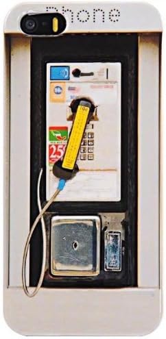 Plastic Public Telephone Pattern Hard Case Cover Shell Protector for iPhone 5/ 5s SEPA1HC-268786