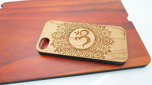 Ohm Pattern Cases Custom Engraved Wood Case For iPhone 5/ 5S Phone, Real Wood Phone Case (Maple Wood)