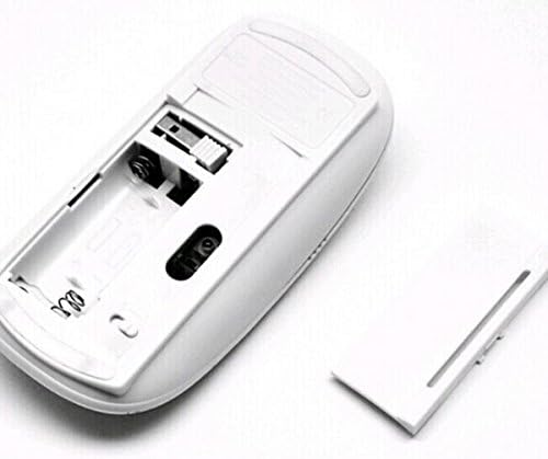 White Mini Magic 2.4ghz USB Wireless Slim Optical Clever Multi-touch Laser Mouse Mice W/receiver for Mac Laptop
