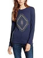 Cross Jeans Camiseta Manga Larga (Azul Marino)