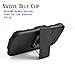Moto G Case, Motorola Moto G Case, Starshop [Heavy Duty] Dual Layers with Kickstand and Locking Belt Clip Black