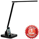 Duogreen LED Lamp Desk Light Stand. Superior Natural Daylight with iPhone iPod Docking Station Speaker for Enhanced Studying Concentration and Reading Enjoyment. 4 Spectrum mode Reading, Study, Relaxation, Bedtime Eco-friendly