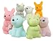 7-piece Iwako wild animal erasers - kangaroo, rhino and polar bear (Color Varies)