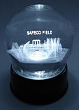 SEATTLE MARINERS LIGHTED ETCHED GLASS STADIUM GLOBE