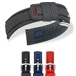 HIRSCH Freestyle L, 100m-WR, High-Tech Textile, 50 Black, 20 mm, Steel Buckle