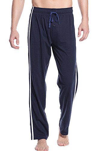 Godsen Men's Cotton Lounge Pant Bottom, Color Royal Blue, Size Medium