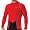 Giordana 2007/08 Men's Body Clone Forma Long Sleeve Cycling Jersey - Red w/Black - GI-LSJY-FORM-RDBK (S)