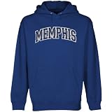 NCAA Memphis Tigers Royal Blue Arch Applique Midweight Pullover Hoody