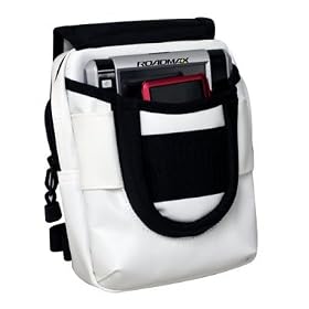 Garmin Nuvi 250 Portable GPS Automobile Navigator Water Resistant Cross Body Messenger Bag - White