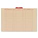 Globe-Weis Classification Folder, Letter Size, 1 Divider, Red, (PU41 RED)