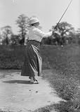 1913 photo CAMERON, MRS. L.O. PLAYING GOLF