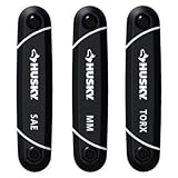 UPC 637634512342 product image for Husky 9-piece SAE and 8-piece Metric Folding Hex Key Set with Bonus 8-piece Torx | upcitemdb.com