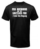 MY HUSBAND IS A GRIZZLIES FAN I LOVE HIM ANYWAY BASKETBALL T SHIRT