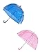 Totes Kids' Clear Bubble Umbrella (Pack of 2), Pink/Blue