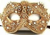 Image of Jeweled Party Mask - Gilded Venetian Mask