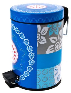Buy Present Time  Bathroom waste bin Muurbloem Design s/s blue online at Discounted New and Used prices. Delivered to your door with Off-The-Bookshelf.