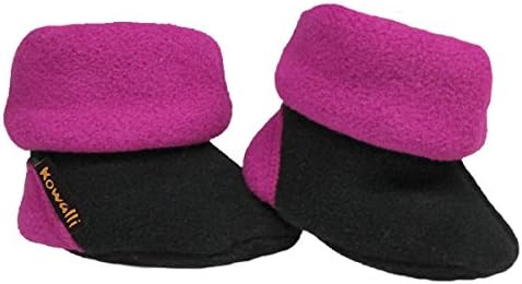 Kowalli SnuggleBoots Fleece Baby Booties (6-12 months, Orchid)