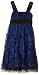 Ruby Rox Girls 7-16 Emma Party Dress With Caviar,Black/Royal,14