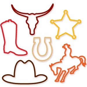 Silly Bandz Wild West - 24 Pack