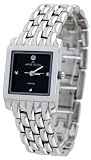 AK Anne Klein #10-1040BKDI Women's Stainless Steel Diamond Marker Bracelet Watch