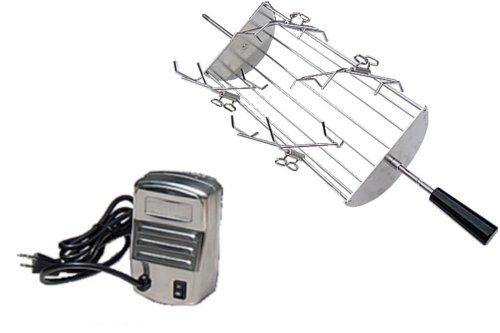 E-Z Que WS3B-21.5x8 8-Inch-Cradle Rotisserie Kit for Weber Spirit 3-Burner Gas Grills
