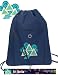 Tri Delta Dolphin Design Backpack Cinch Drawstring Style Tri Delta Draw String Back Pack Bag- For Boys Girls Students or Adults