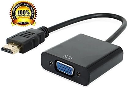 Inamax 1080P HDMI to VGA Adapter Video Converter with Micro USB and 3.5mm Audio Port For PC Laptop HDTV Projectors and other HDMI input devices