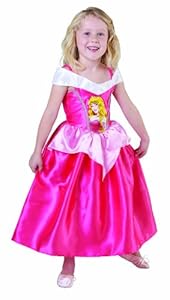 Disney - I-881853M - Déguisement - Costume Classique la Belle au Bois Dormant - Robe en Satin Rose et Tour de Cou - Taille M