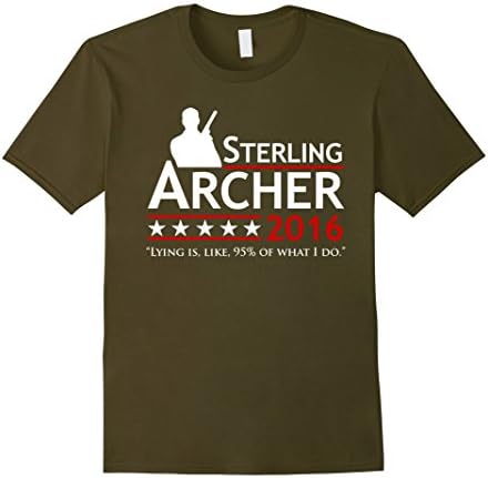 Men's Sterling Archer 2016 T-shirt XL Olive