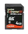 SanDisk EXTREME III SDHC�J�[�h 4GB 30MB/�b �X�����p�b�P�[�W SDSDX3-004G-J31