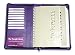 9.5 x 6.5" Purple Leather Zip Organizer